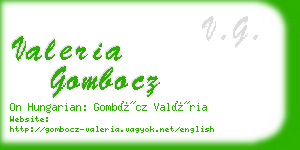 valeria gombocz business card